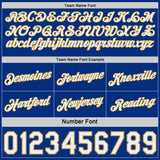Custom Royal Old Gold Pinstripe-White Side Panels Reversible Double Side Sublimation Basketball Set Jersey