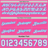 Custom Pink White Pinstripe-Powder Blue Side Panels Reversible Double Side Sublimation Basketball Set Jersey