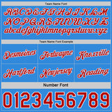 Custom Red White Pinstripe-Powder Blue Side Panels Reversible Double Side Sublimation Basketball Set Jersey