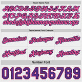 Custom Purple Pink Pinstripe Black-White Side Panels Reversible Double Side Sublimation Basketball Set Jersey