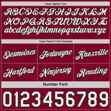 Custom Maroon Black Pinstripe-White Side Panels Reversible Double Side Sublimation Basketball Set Jersey
