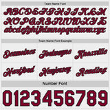 Custom Maroon Black Pinstripe-White Side Panels Reversible Double Side Sublimation Basketball Set Jersey