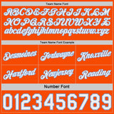 Custom Orange White Pinstripe-Light Blue Side Panels Reversible Double Side Sublimation Basketball Set Jersey
