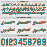 Custom Teal Orange Pinstripe-White Side Panels Reversible Double Side Sublimation Basketball Set Jersey