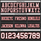 Custom Black White-Red Reversible Double Side Authentic Football Jersey