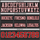 Custom Black Red-White Reversible Double Side Authentic Football Jersey