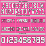 Custom Black White-Pink Reversible Double Side Authentic Football Jersey