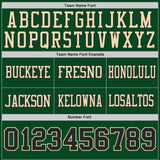 Custom Black Cream-Green Reversible Double Side Authentic Football Jersey