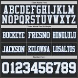 Custom Black White-Light Blue Reversible Double Side Authentic Football Jersey