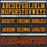 Custom Black Maroon-Gold Reversible Double Side Authentic Football Jersey
