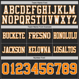 Custom Black Bay Orange-White Reversible Double Side Authentic Football Jersey