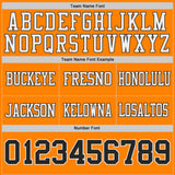 Custom Black Bay Orange-White Reversible Double Side Authentic Football Jersey
