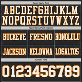 Custom Black White-Bay Orange Reversible Double Side Authentic Football Jersey