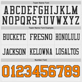 Custom Black White-Bay Orange Reversible Double Side Authentic Football Jersey