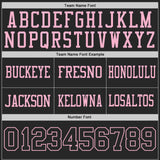 Custom Black-Light Pink Reversible Double Side Authentic Football Jersey