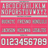 Custom Black Neon Pink-White Reversible Double Side Authentic Football Jersey