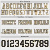 Custom Black Vegas Gold-White Reversible Double Side Authentic Football Jersey