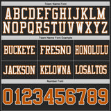 Custom Black Texas Orange-White Reversible Double Side Authentic Football Jersey