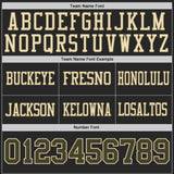 Custom Black Olive-Cream Reversible Double Side Authentic Football Jersey