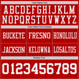 Custom Red Black Reversible Double Side Authentic Football Jersey