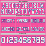 Custom Royal White-Pink Reversible Double Side Authentic Football Jersey