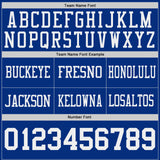 Custom Royal Light Blue Reversible Double Side Authentic Football Jersey