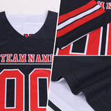 Custom Purple White-Teal Reversible Double Side Authentic Football Jersey