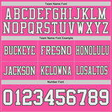 Custom Green White-Pink Reversible Double Side Authentic Football Jersey