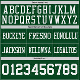 Custom Green Navy Reversible Double Side Authentic Football Jersey