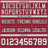 Custom Cardinal White-Black Reversible Double Side Authentic Football Jersey