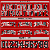 Custom Black White Pinstripe-Red Reversible Double Side Sublimation Basketball Set Jersey