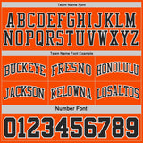 Custom Black Orange Pinstripe-White Reversible Double Side Sublimation Basketball Set Jersey