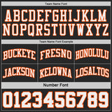 Custom Black Orange Pinstripe-White Reversible Double Side Sublimation Basketball Set Jersey