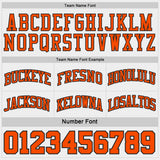 Custom Black Orange Pinstripe-White Reversible Double Side Sublimation Basketball Set Jersey
