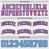 Custom Black Pink Pinstripe-Sky Blue Reversible Double Side Sublimation Basketball Set Jersey