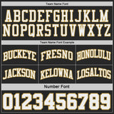 Custom Black Old Gold Pinstripe-White Reversible Double Side Sublimation Basketball Set Jersey
