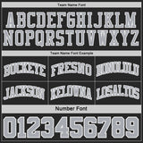 Custom Black Gray Pinstripe-White Reversible Double Side Sublimation Basketball Set Jersey