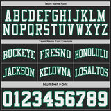 Custom Black Kelly Green Pinstripe-White Reversible Double Side Sublimation Basketball Set Jersey