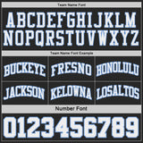 Custom Black Light Blue Pinstripe-White Reversible Double Side Sublimation Basketball Set Jersey