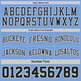 Custom Black Light Blue Pinstripe-White Reversible Double Side Sublimation Basketball Set Jersey