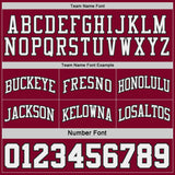 Custom Black Maroon Pinstripe-White Reversible Double Side Sublimation Basketball Set Jersey