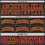 Custom Black Gold Pinstripe-Maroon Reversible Double Side Sublimation Basketball Set Jersey