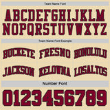 Custom Black Cream Pinstripe-Maroon Reversible Double Side Sublimation Basketball Set Jersey