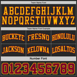 Custom Black Maroon Pinstripe-Gold Reversible Double Side Sublimation Basketball Set Jersey