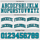 Custom Black Teal Pinstripe-White Reversible Double Side Sublimation Basketball Set Jersey