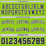 Custom Black Neon Green Pinstripe-White Reversible Double Side Sublimation Basketball Set Jersey