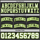 Custom Black Neon Green Pinstripe-White Reversible Double Side Sublimation Basketball Set Jersey