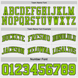 Custom Black Neon Green Pinstripe-White Reversible Double Side Sublimation Basketball Set Jersey