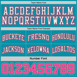 Custom Black Pink Pinstripe-Teal Reversible Double Side Sublimation Basketball Set Jersey