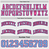 Custom Black Pink Pinstripe-Light Blue Reversible Double Side Sublimation Basketball Set Jersey